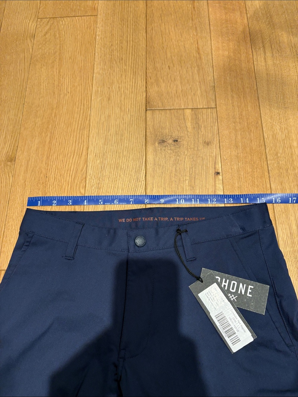 Men's Navy Performance Pants - Rho - Picture 4 of 5